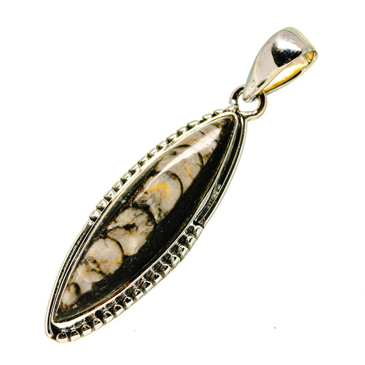 Orthoceras Fossil Pendants handcrafted by Ana Silver Co - PD745769