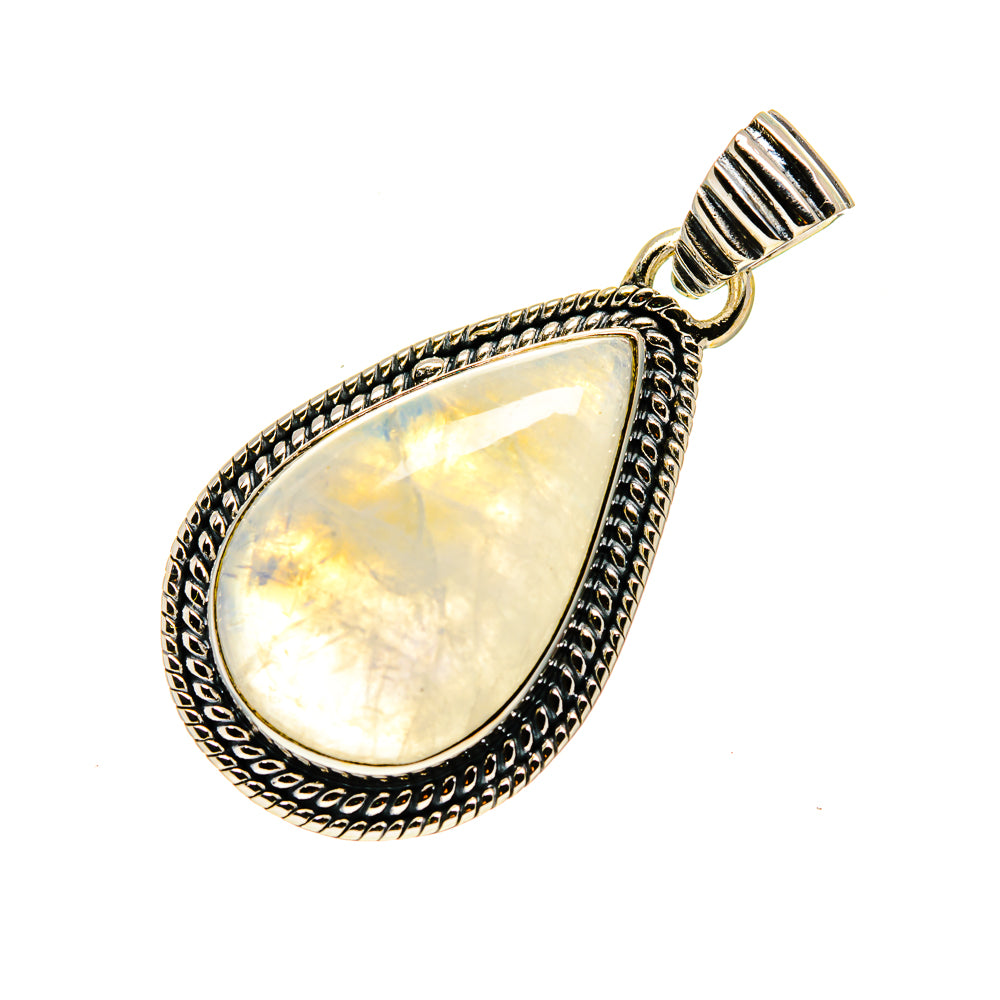 Rainbow Moonstone Pendants handcrafted by Ana Silver Co - PD745842