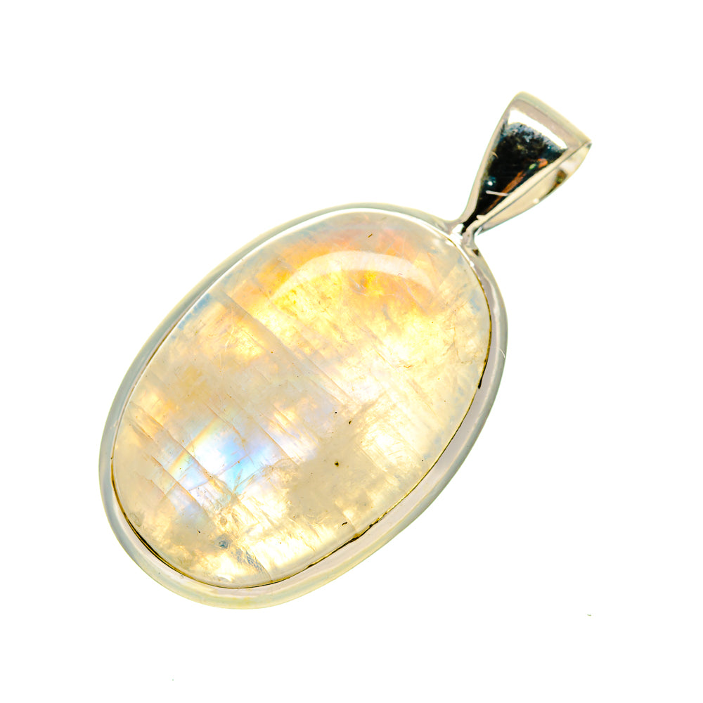 Rainbow Moonstone Pendants handcrafted by Ana Silver Co - PD745856