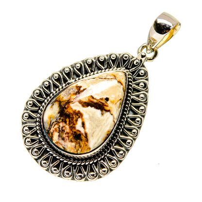 Peanut Wood Jasper Pendants handcrafted by Ana Silver Co - PD745983 - Photo 2