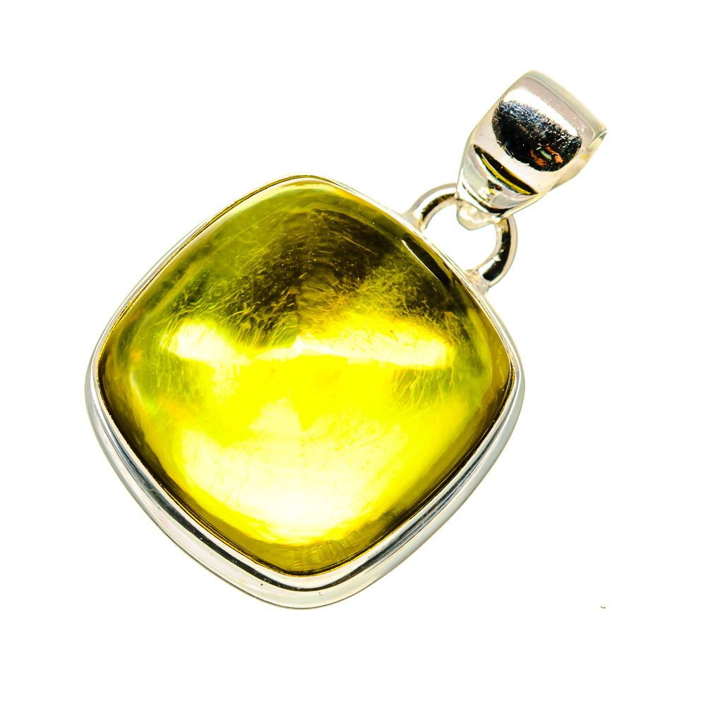 Olive Quartz Pendants handcrafted by Ana Silver Co - PD746006