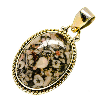 Crinoid Fossil Pendants handcrafted by Ana Silver Co - PD746015