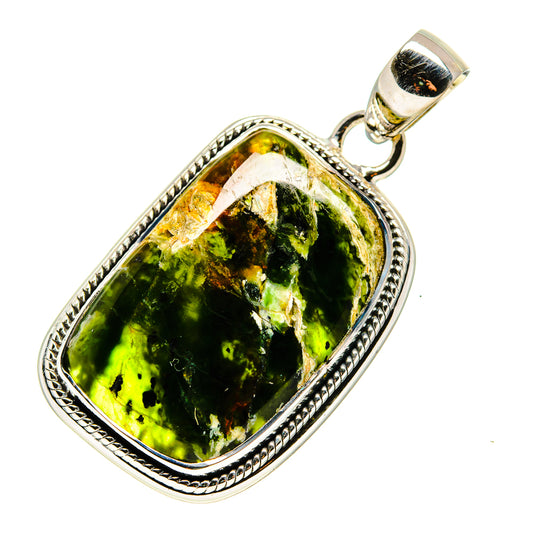 Australian Green Opal Pendants handcrafted by Ana Silver Co - PD746089