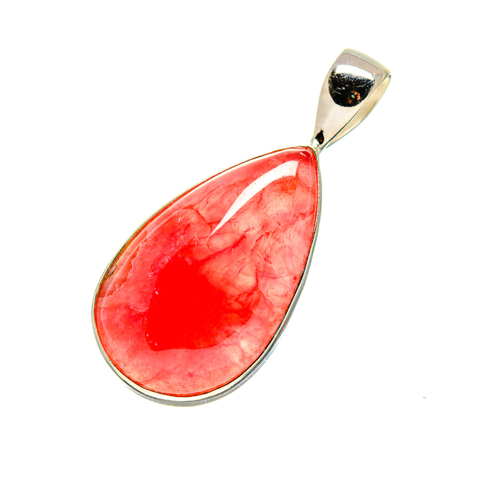 Pink Agate Pendants handcrafted by Ana Silver Co - PD746145