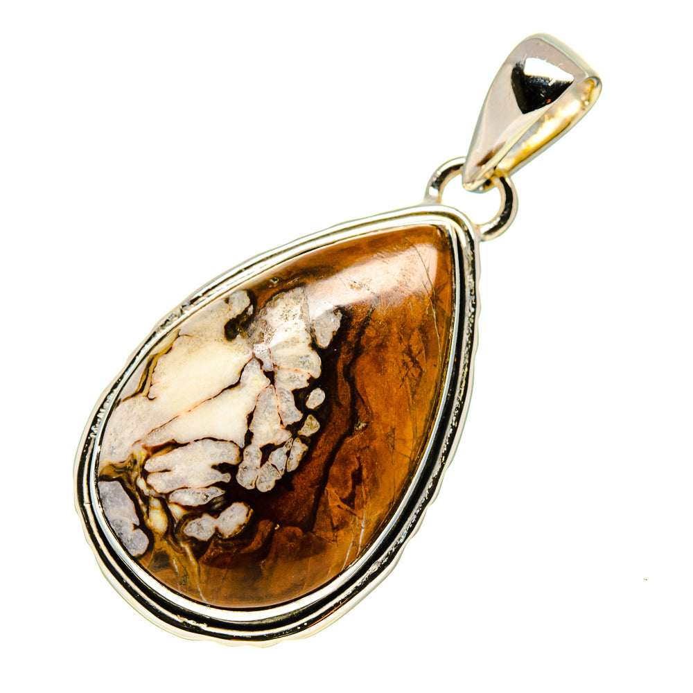 Peanut Wood Jasper Pendants handcrafted by Ana Silver Co - PD746167