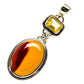 Mookaite, Citrine Pendants handcrafted by Ana Silver Co - PD746259