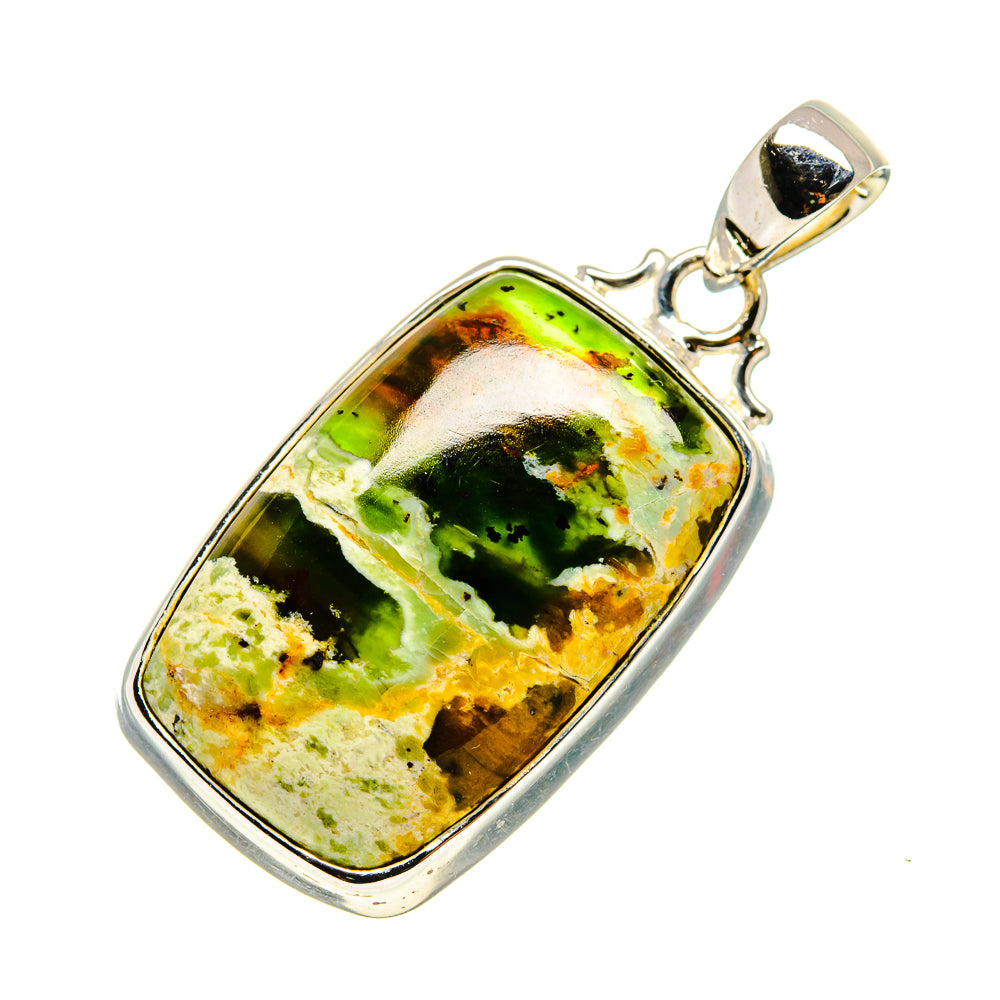 Australian Green Opal Pendants handcrafted by Ana Silver Co - PD746344