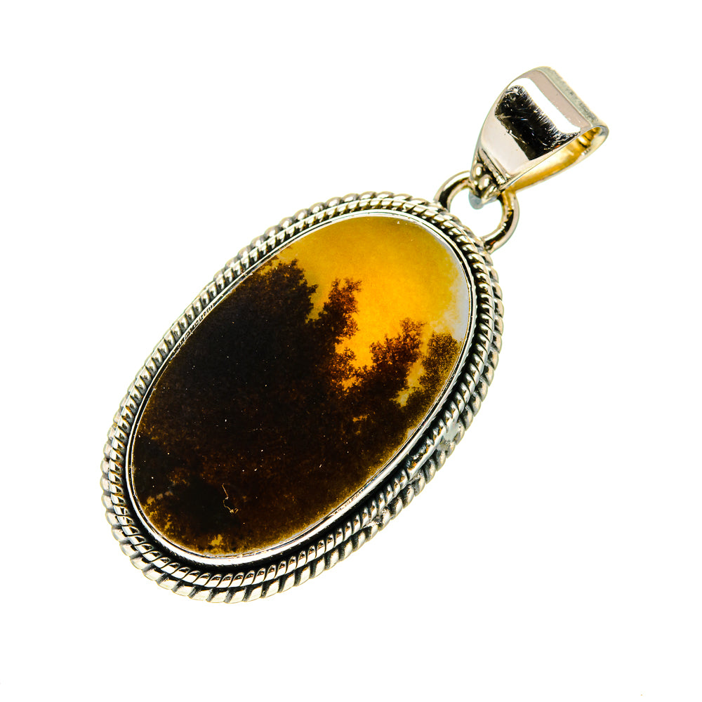 Scenic Dendritic Agate Pendants handcrafted by Ana Silver Co - PD746351