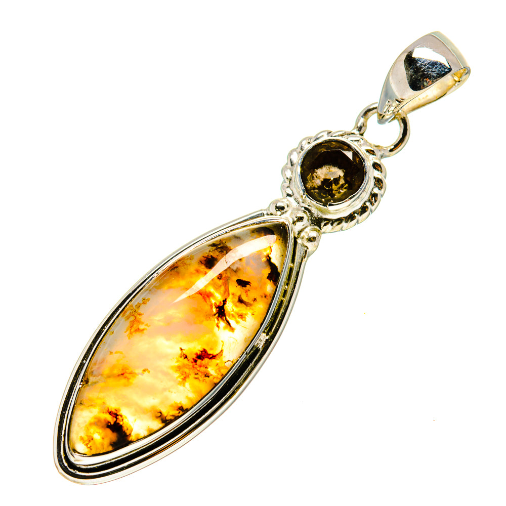 Plume Agate Pendants handcrafted by Ana Silver Co - PD746363