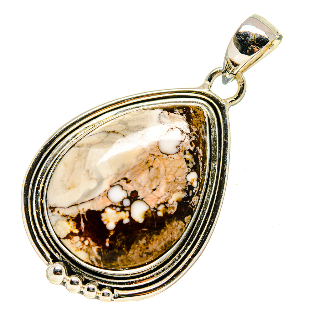 Peanut Wood Jasper Pendants handcrafted by Ana Silver Co - PD746467