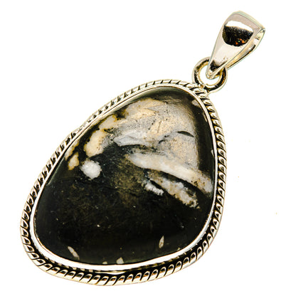 Chrysanthemum Stone Pendants handcrafted by Ana Silver Co - PD746473 - Photo 2
