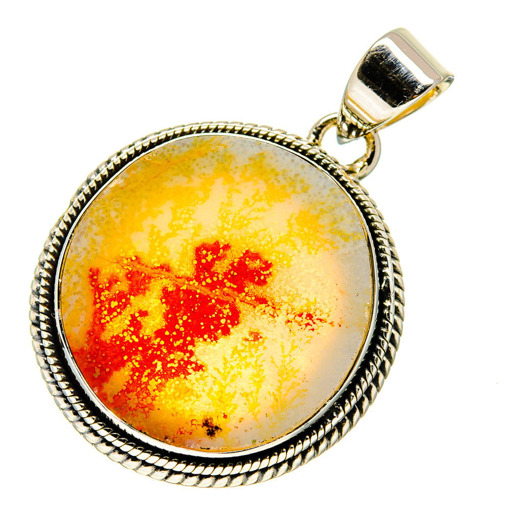 Scenic Dendritic Agate Pendants handcrafted by Ana Silver Co - PD746509