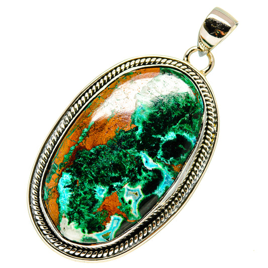 Chrysocolla Pendants handcrafted by Ana Silver Co - PD746570