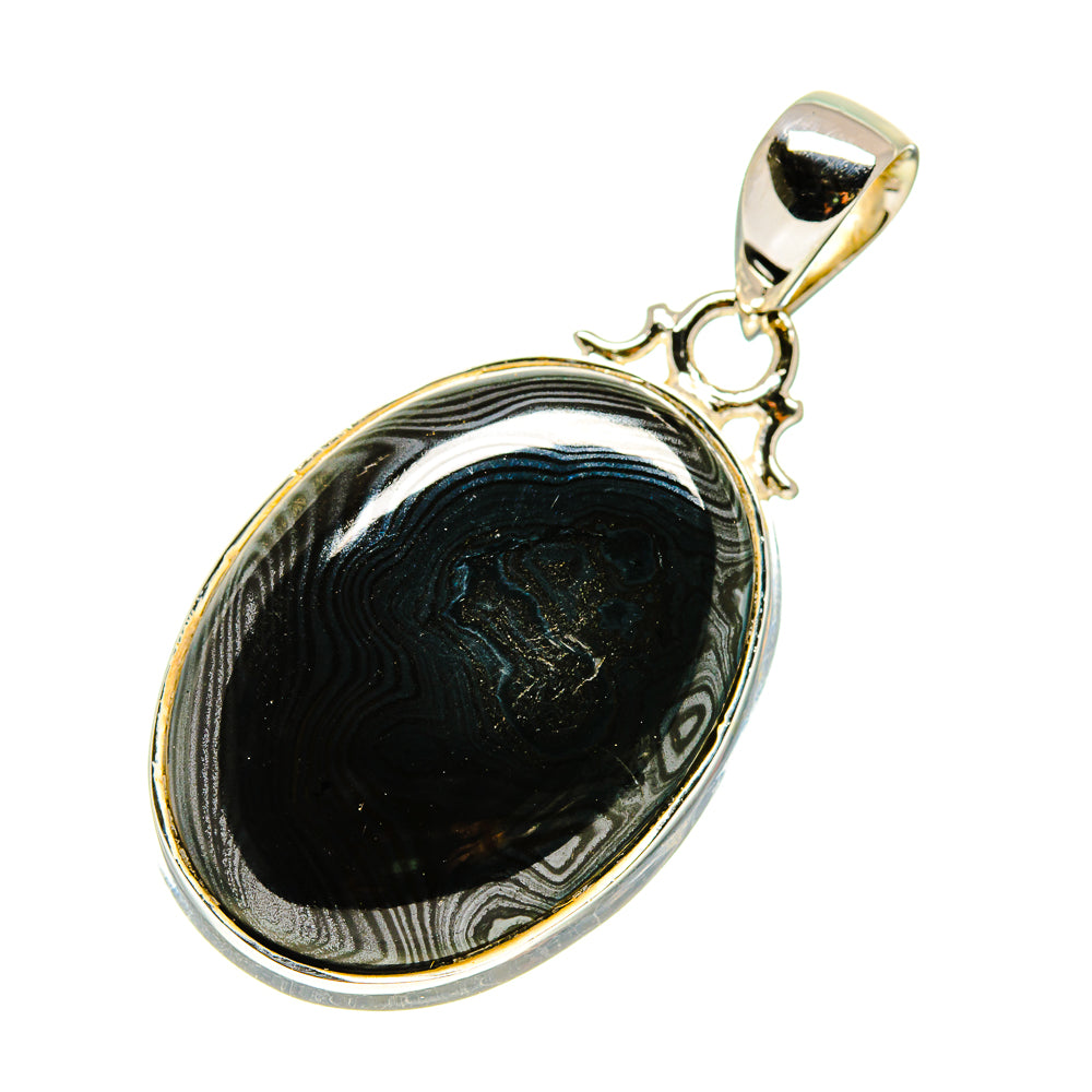 Psilomelane Dendrite Pendants handcrafted by Ana Silver Co - PD746595
