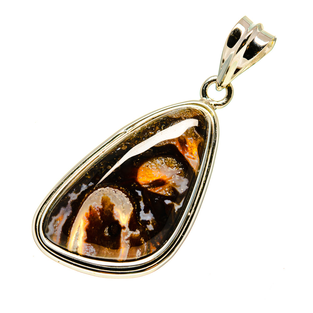 Turritella Agate Pendants handcrafted by Ana Silver Co - PD746628