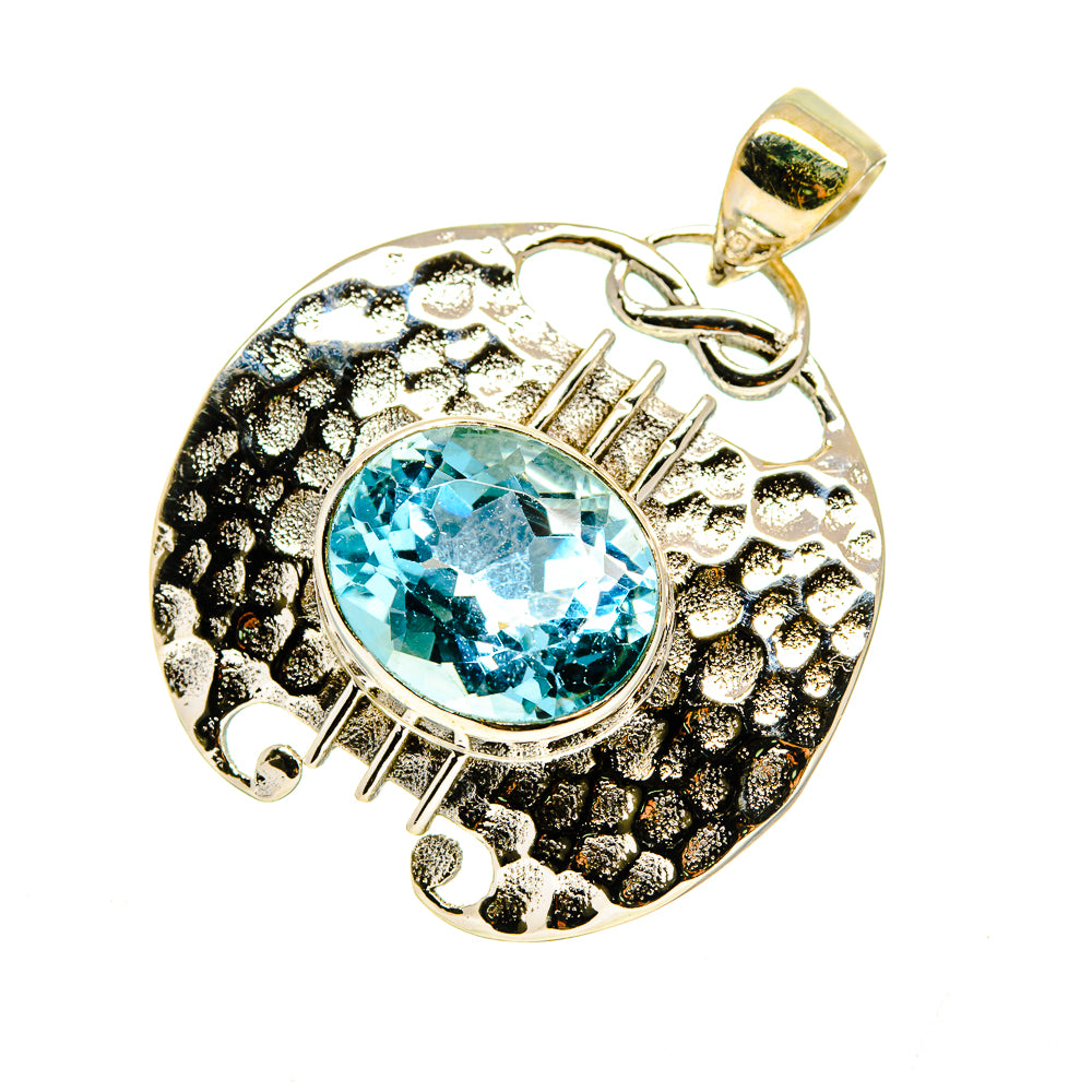 Blue Topaz Pendants handcrafted by Ana Silver Co - PD746632