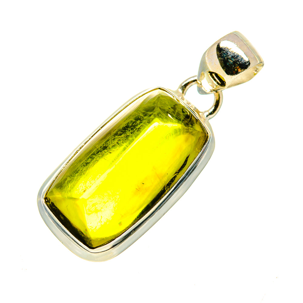 Olive Quartz Pendants handcrafted by Ana Silver Co - PD746642