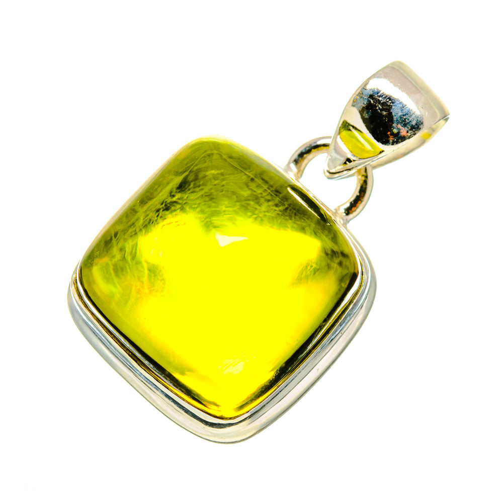 Olive Quartz Pendants handcrafted by Ana Silver Co - PD746649