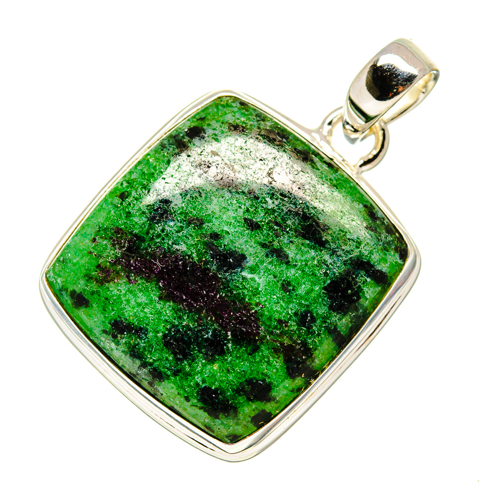 Ruby Zoisite Pendants handcrafted by Ana Silver Co - PD746802