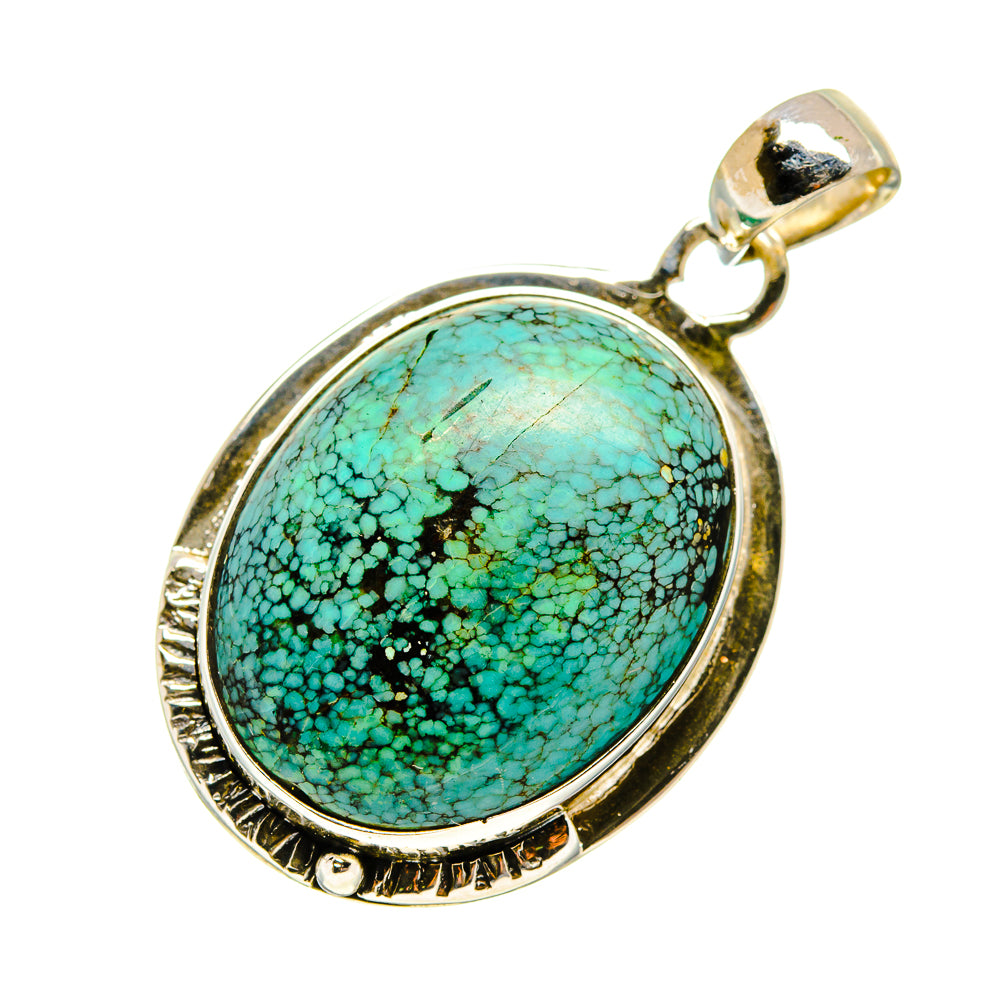 Tibetan Turquoise Pendants handcrafted by Ana Silver Co - PD746808