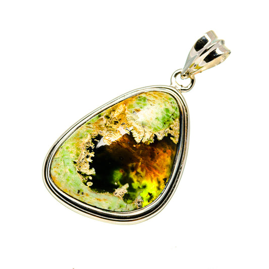 Australian Green Opal Pendants handcrafted by Ana Silver Co - PD746915