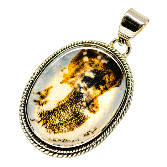 Scenic Dendritic Agate Pendants handcrafted by Ana Silver Co - PD746918