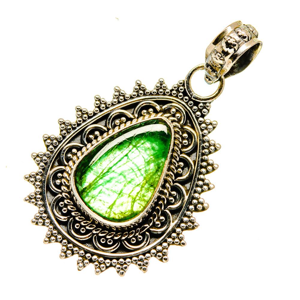 Chrysoprase Pendants handcrafted by Ana Silver Co - PD747037
