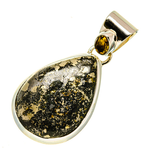 Pyrite In Agate Pendants handcrafted by Ana Silver Co - PD747051