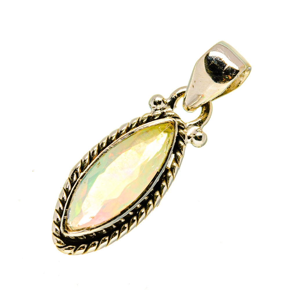 Ethiopian Opal Pendants handcrafted by Ana Silver Co - PD747150