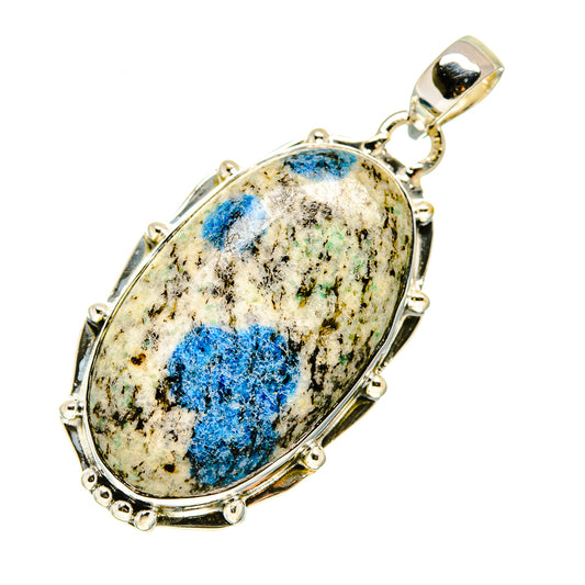 K2 Blue Azurite Pendants handcrafted by Ana Silver Co - PD747212
