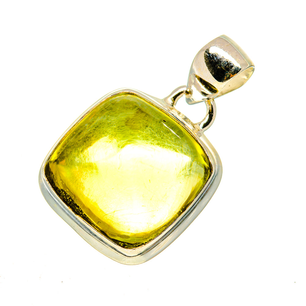 Olive Quartz Pendants handcrafted by Ana Silver Co - PD747285