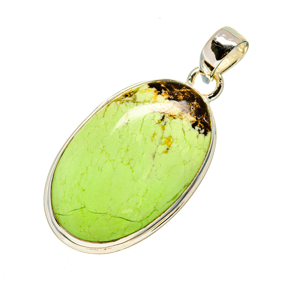 Lemon Chrysoprase Pendants handcrafted by Ana Silver Co - PD747377