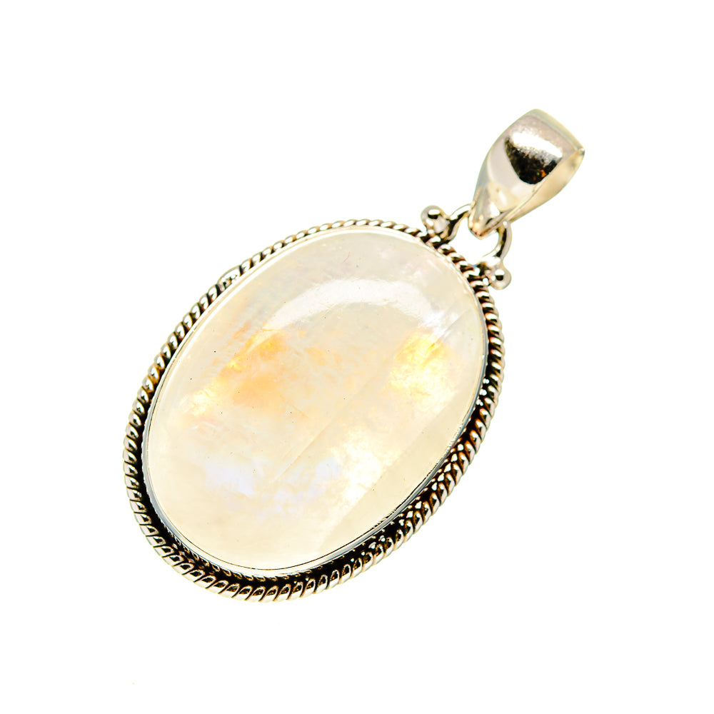 Rainbow Moonstone Pendants handcrafted by Ana Silver Co - PD747479