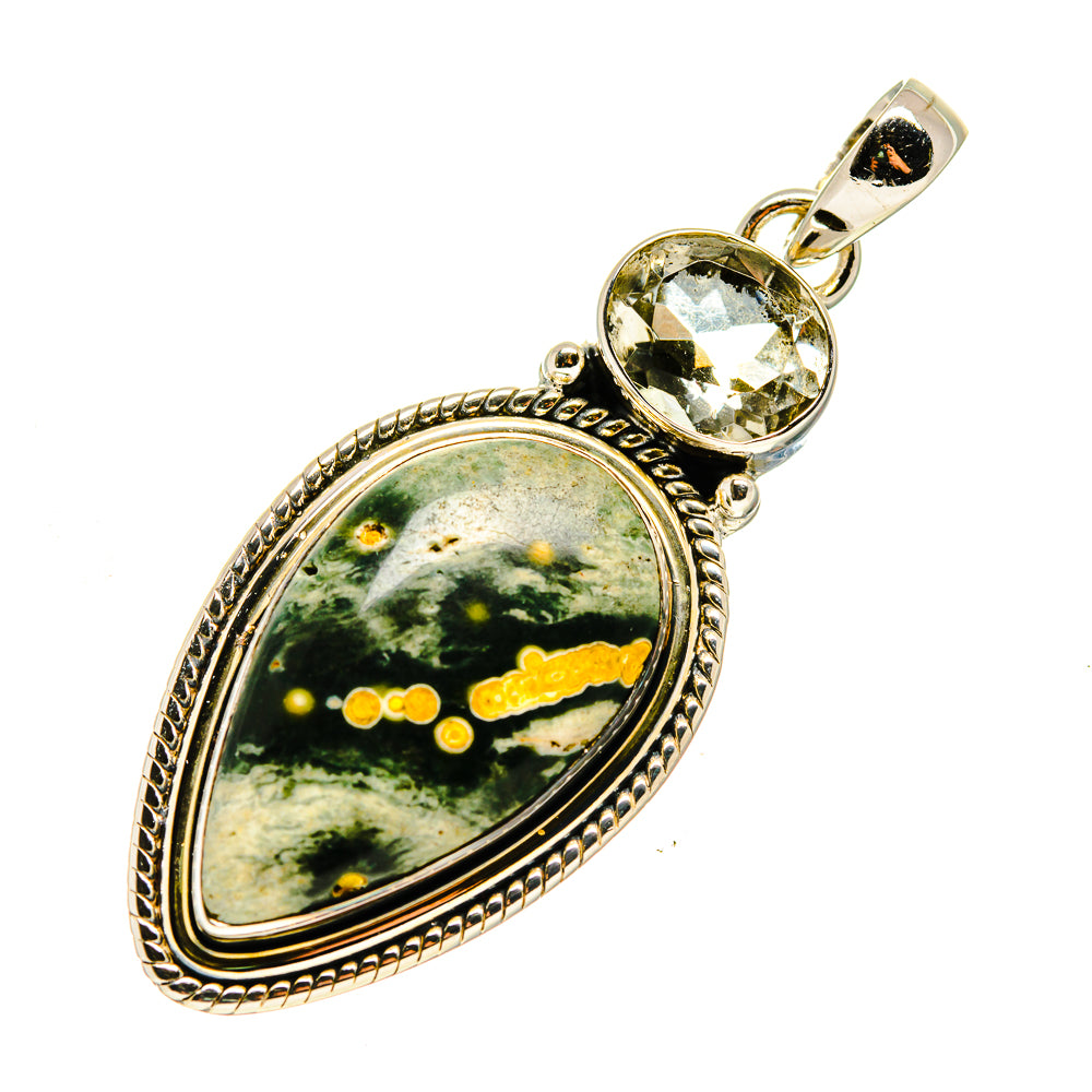 Ocean Jasper Pendants handcrafted by Ana Silver Co - PD747537