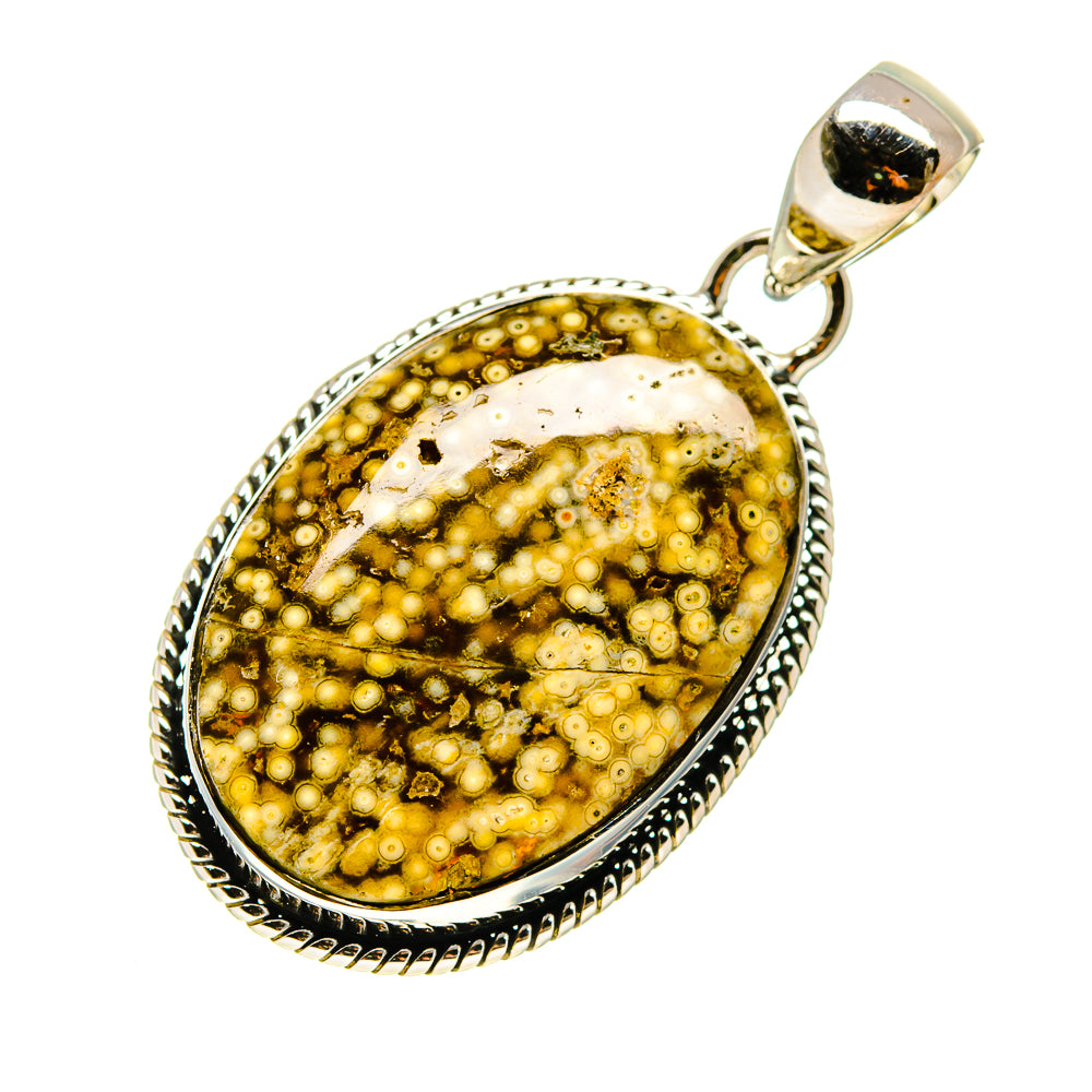 Ocean Jasper Pendants handcrafted by Ana Silver Co - PD747763 - Photo 2