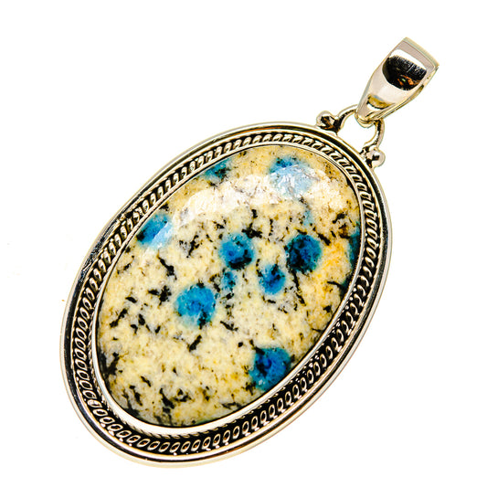K2 Blue Azurite Pendants handcrafted by Ana Silver Co - PD747831