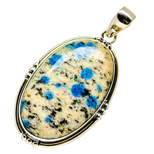 K2 Blue Azurite Pendants handcrafted by Ana Silver Co - PD747869