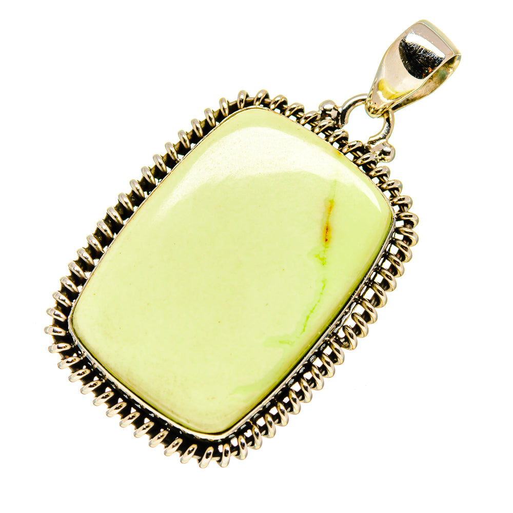 Lemon Chrysoprase Pendants handcrafted by Ana Silver Co - PD747962