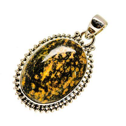 Fireworks Obsidian Pendants handcrafted by Ana Silver Co - PD748018