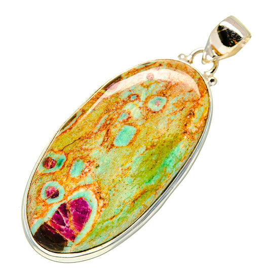 Ruby Fuchsite Pendants handcrafted by Ana Silver Co - PD748043