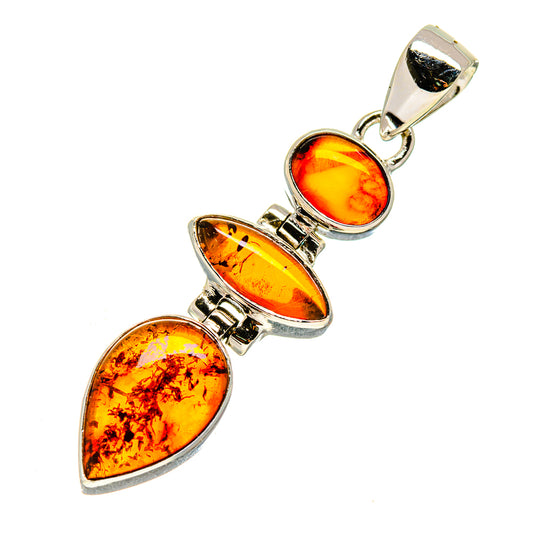 Baltic Amber Pendants handcrafted by Ana Silver Co - PD748074