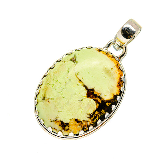 Lemon Chrysoprase Pendants handcrafted by Ana Silver Co - PD748126