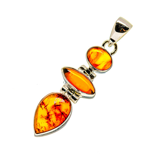 Baltic Amber Pendants handcrafted by Ana Silver Co - PD748174