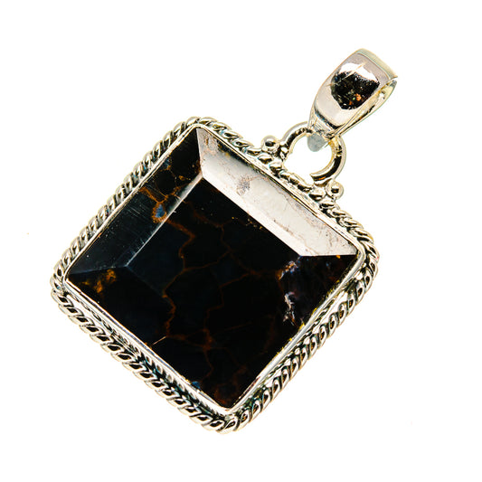 Golden Pietersite Pendants handcrafted by Ana Silver Co - PD748269