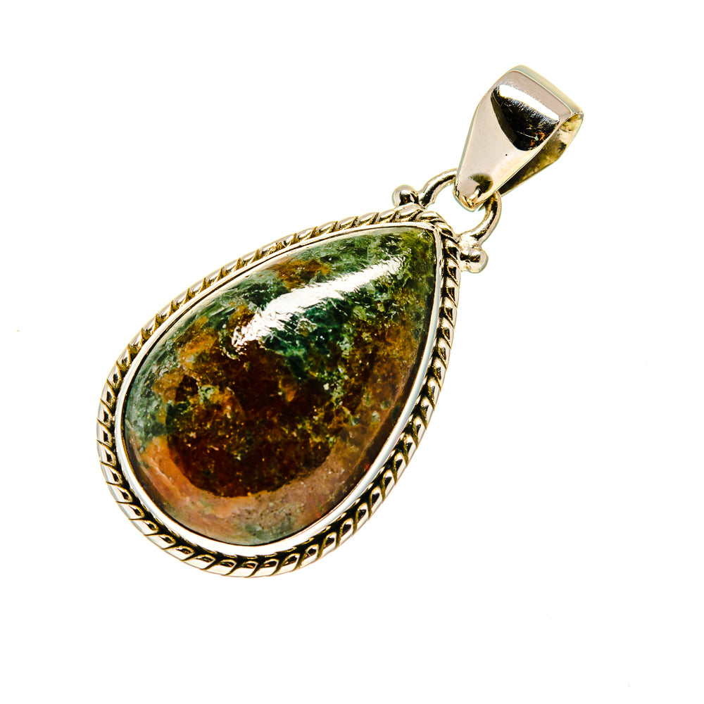 Grass Garnet Pendants handcrafted by Ana Silver Co - PD748324