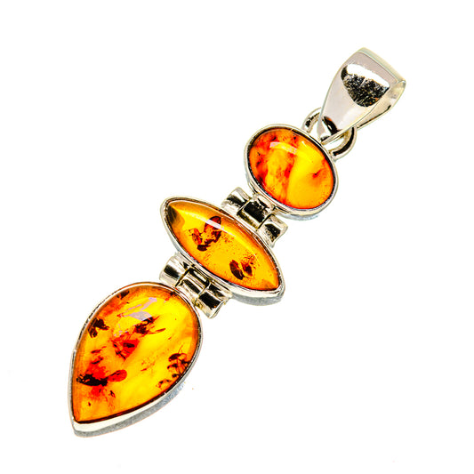 Baltic Amber Pendants handcrafted by Ana Silver Co - PD748385