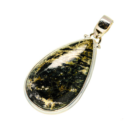 Pyrite In Black Onyx Pendants handcrafted by Ana Silver Co - PD748440