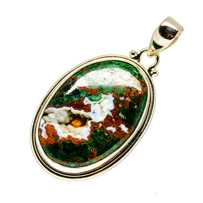Chrysocolla Pendants handcrafted by Ana Silver Co - PD748480