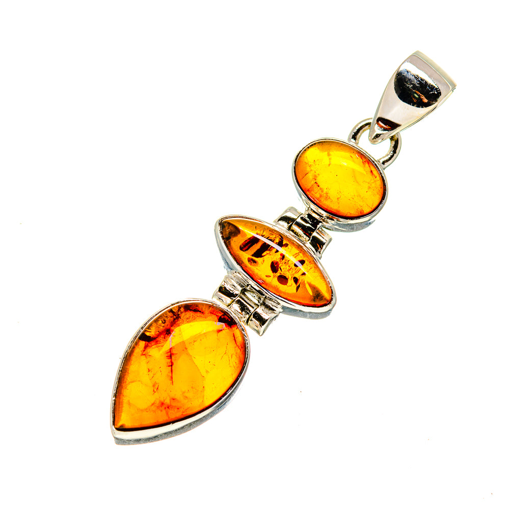 Baltic Amber Pendants handcrafted by Ana Silver Co - PD748531