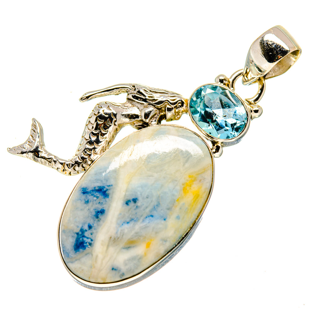 Blue Scheelite Pendants handcrafted by Ana Silver Co - PD748560